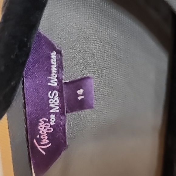 Twiggy Gray Crossover Blouse sz 14 - Picture 2 of 4